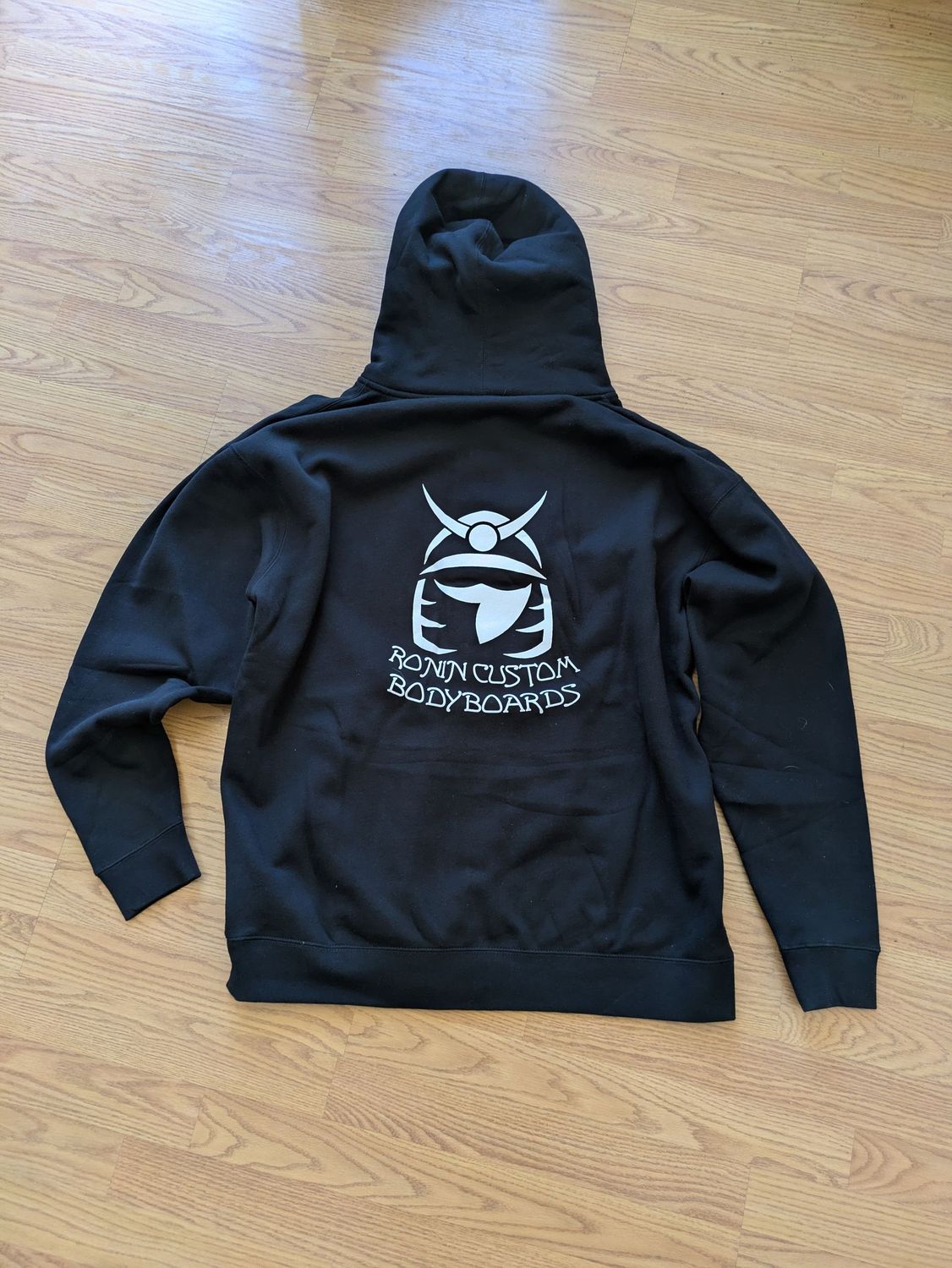 Ronin Helmet Logo Zip Up Hoodie - Black