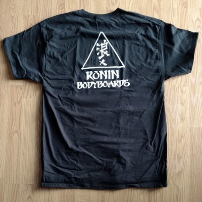 Ronin Triangle Logo T-Shirt - Black with White logo Ronin Triangle Logo T-Shirt - Black with White logo