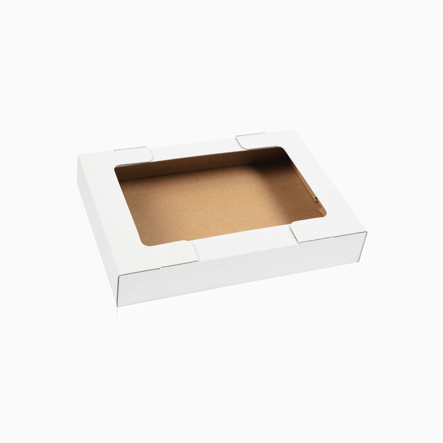 Vassoio fustellato microonda bianca 30,5x21x5 cm