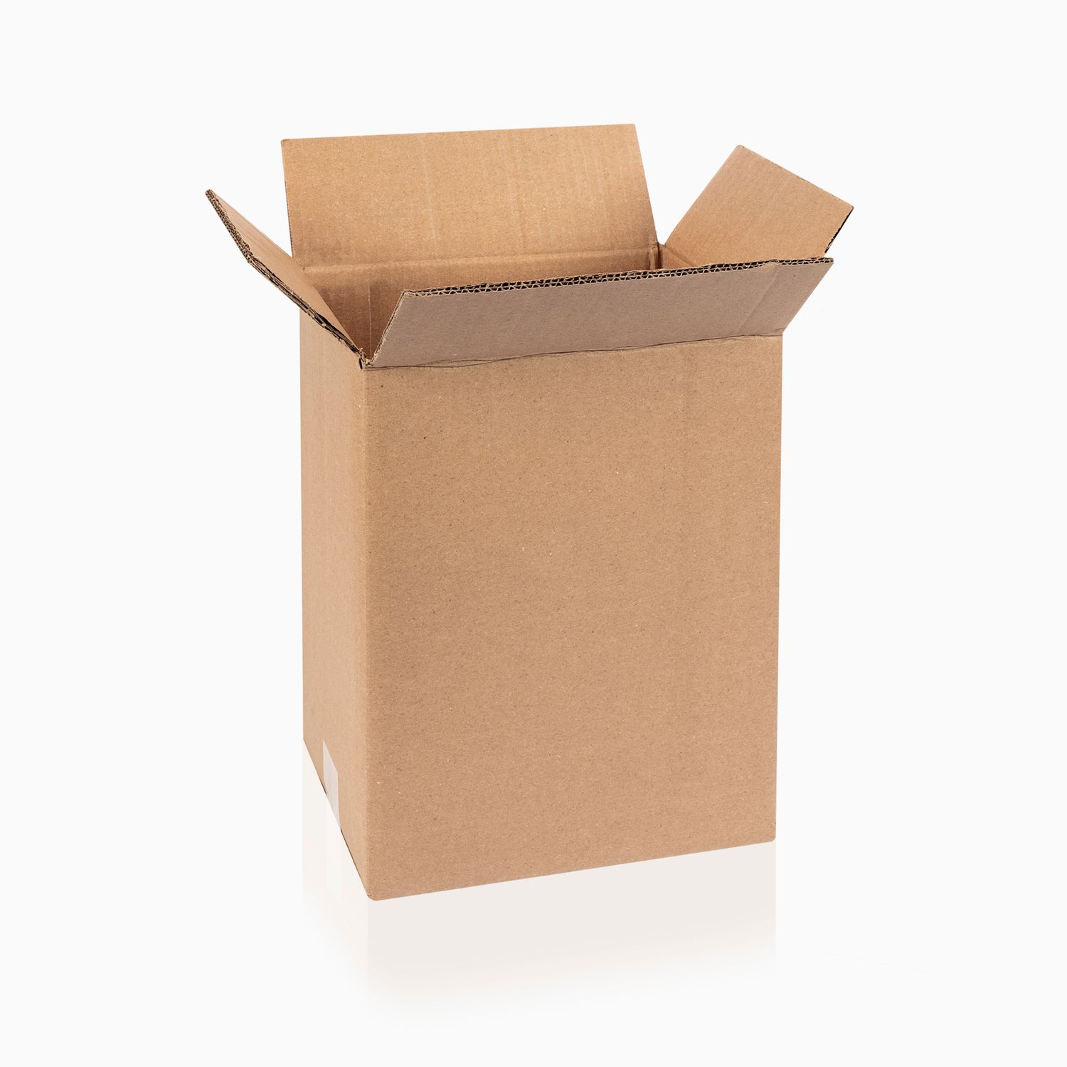 Scatola da 6 bottiglie bordolese 750 cl con alveare doppia onda BC avana 24,5x16,5x31,5 cm