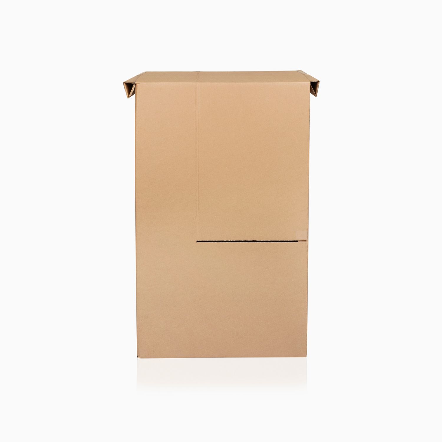 Scatola porta abiti con barra appendibiti  doppia onda BC avana 70x55x120