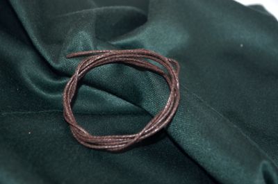 Sznurek woskowany do zawieszek - BRĄZOWY