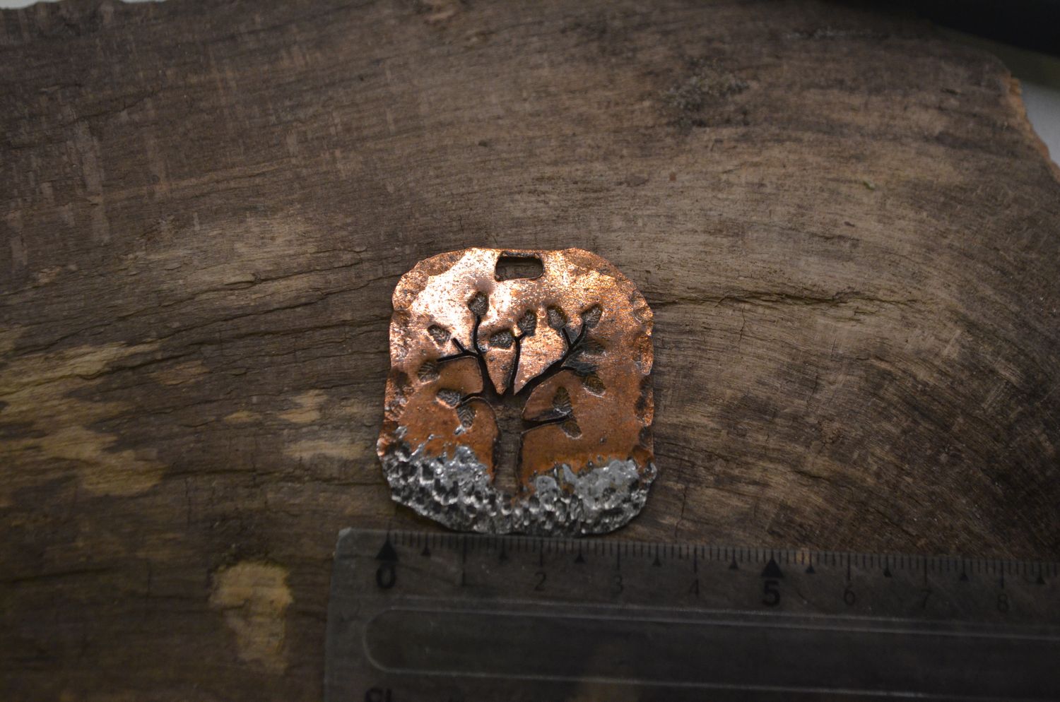 Zawieszka „Drzewko Szczęścia” – miedź i cyna