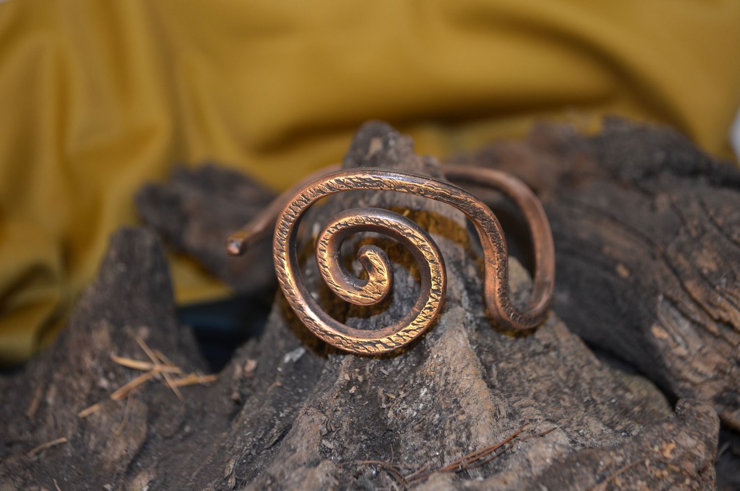 Bransoleta miedziana „Spirala”