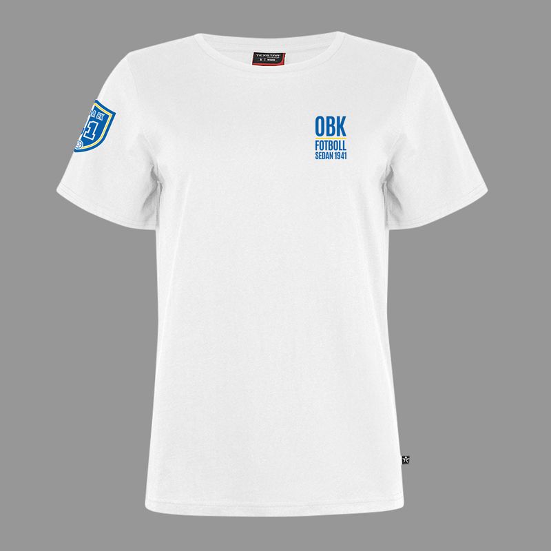 WOMENS CREW T-SHIRT - Vit - Dam