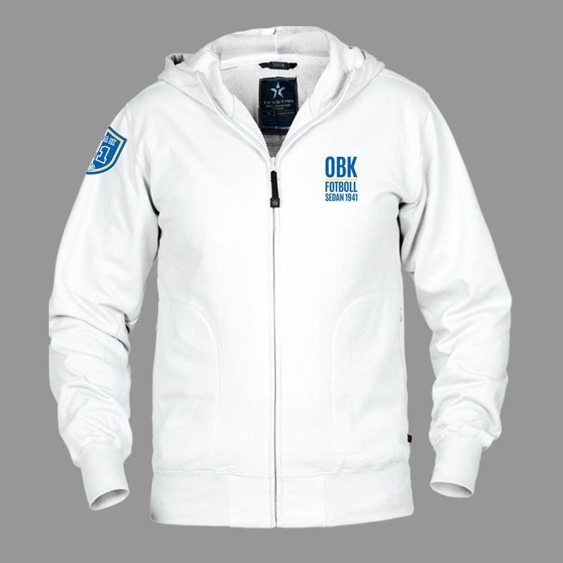 Hooded Cardigan - Vit - Herr