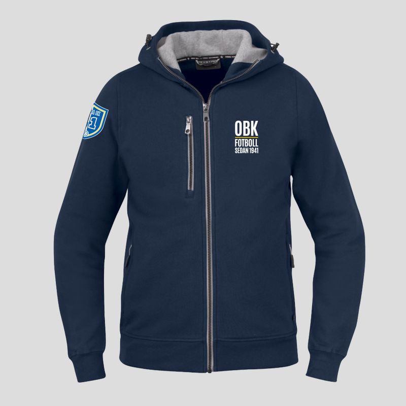 Hooded Cardigan - Navy - Herr