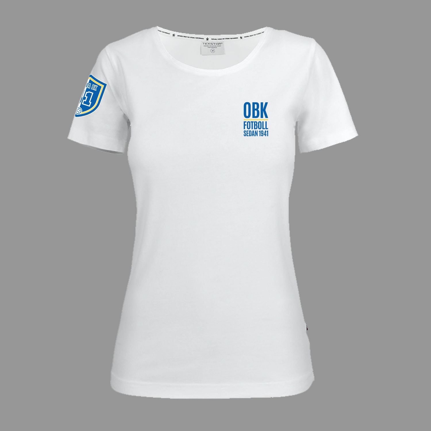 Stretch Crew T-Shirt - Vit - Dam