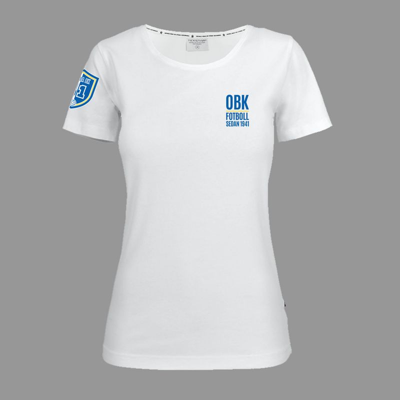 Stretch Crew T-Shirt - Vit - Dam