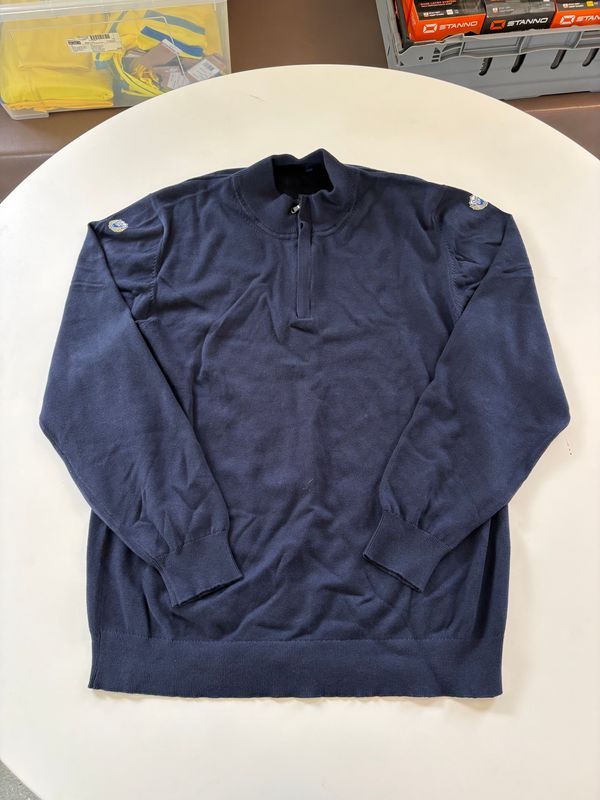 Cardigan Half Zip. Strl. XXL