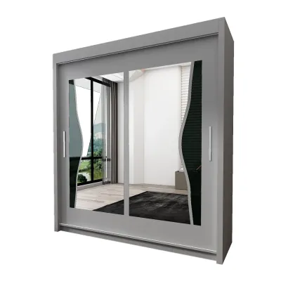 Batumi Double Mirror Sliding Door Wardrobe – Modern Bedroom Storage