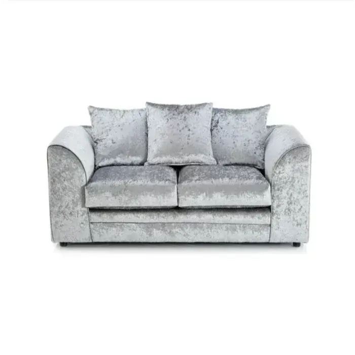 Crystal Crushed Velvet 2 Seater Sofa