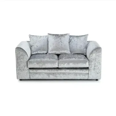 Crystal Crushed Velvet 2 Seater Sofa