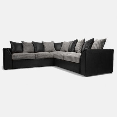 Danny Jumbo Cord Fabric 5 Seater Corner Sofa