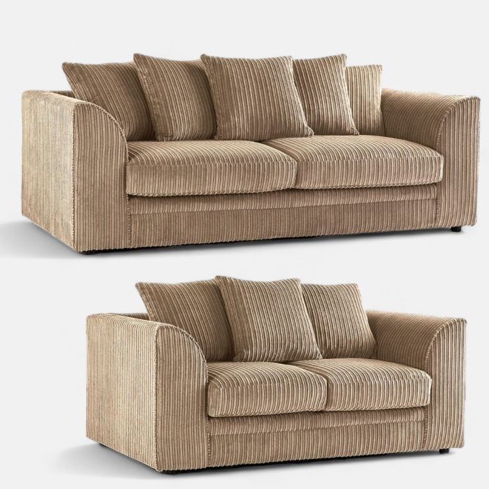 Manny Jumbo Cord 3+2 Seater Sofa Set | Multiple color options
