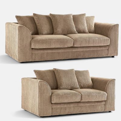 Matera Jumbo Cord 3+2 Seater Sofa Set | Multiple color options