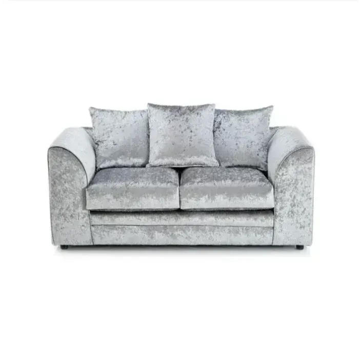 Crystal Crushed Velvet 2 Seater Sofa