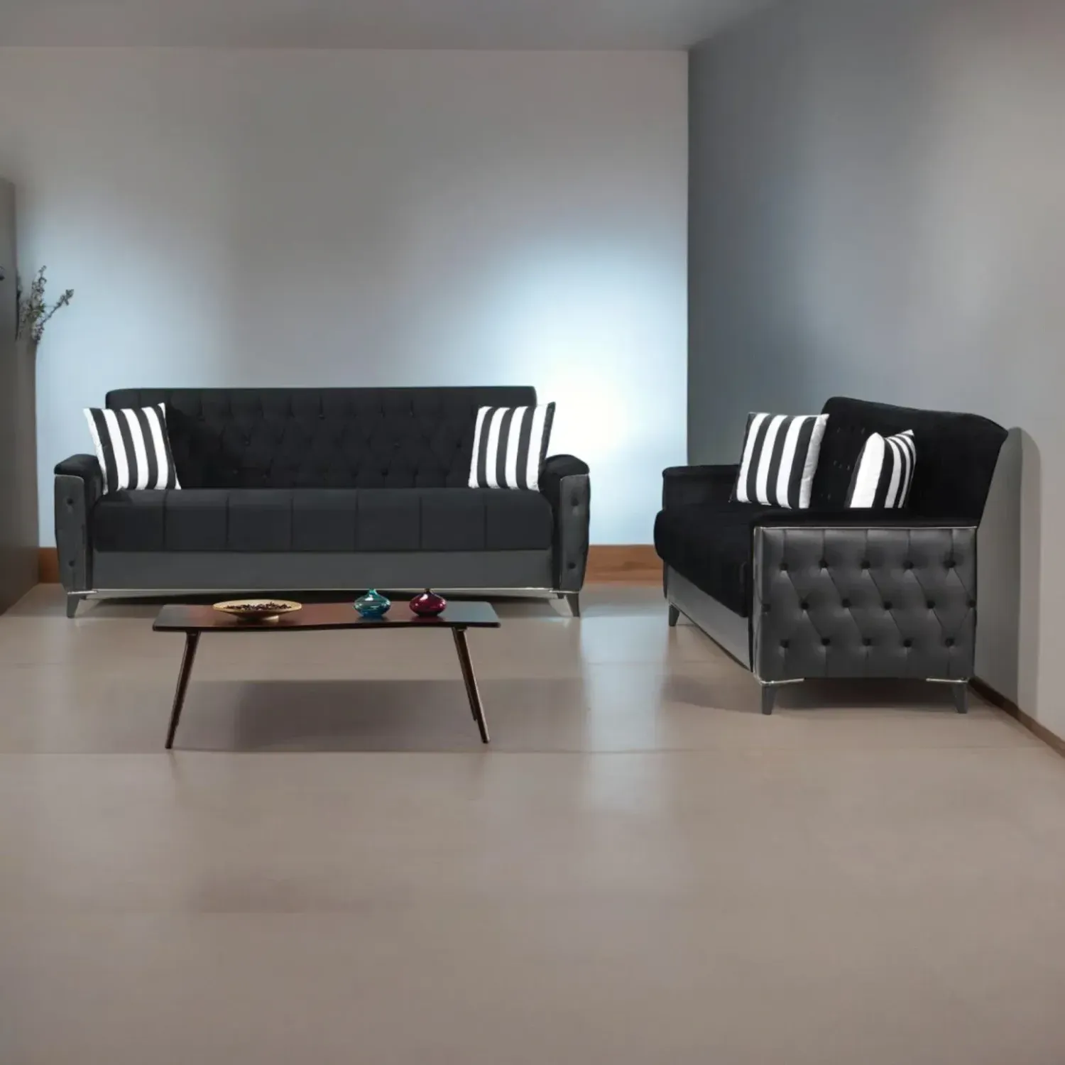 Turkish Rose 2 + 3 Seater Sofa Bed