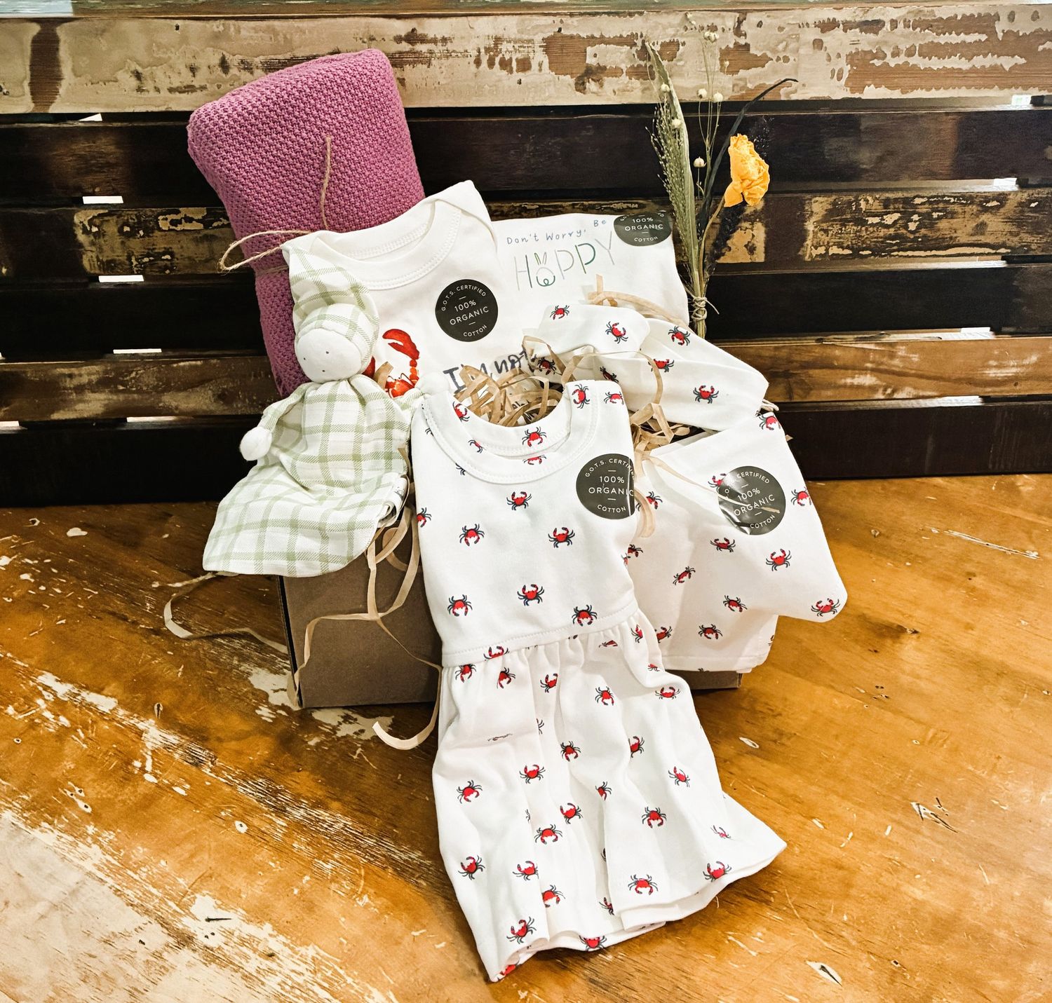 Hello World (0-3m) Lovey &amp; Blanket