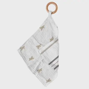 Teddy &amp; Grey Stripe Teether