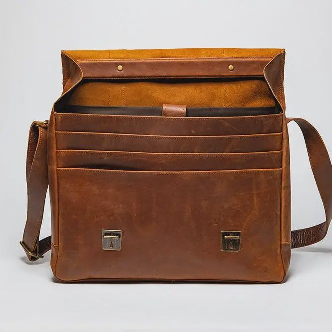 Course Leather Messenger Bag 2.0