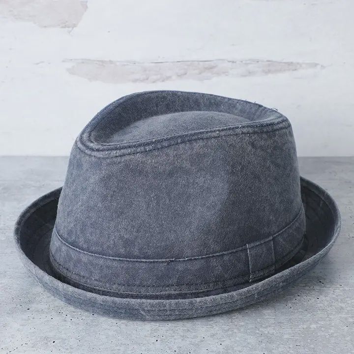 Cotton Porkpie Fedora Hat