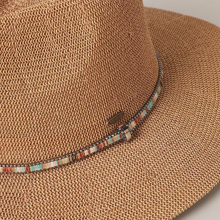 Multi-Colored Thread Panama Hat