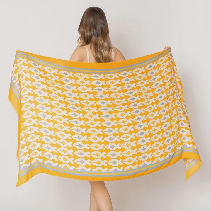 Summer Tile Print Scarf/Wrap