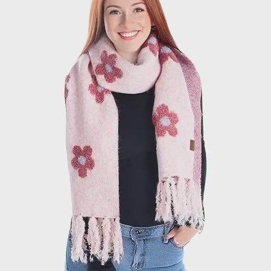Womens Fringe Scarf