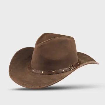 Hadzam Brown Shapeable Wide Brim Hat