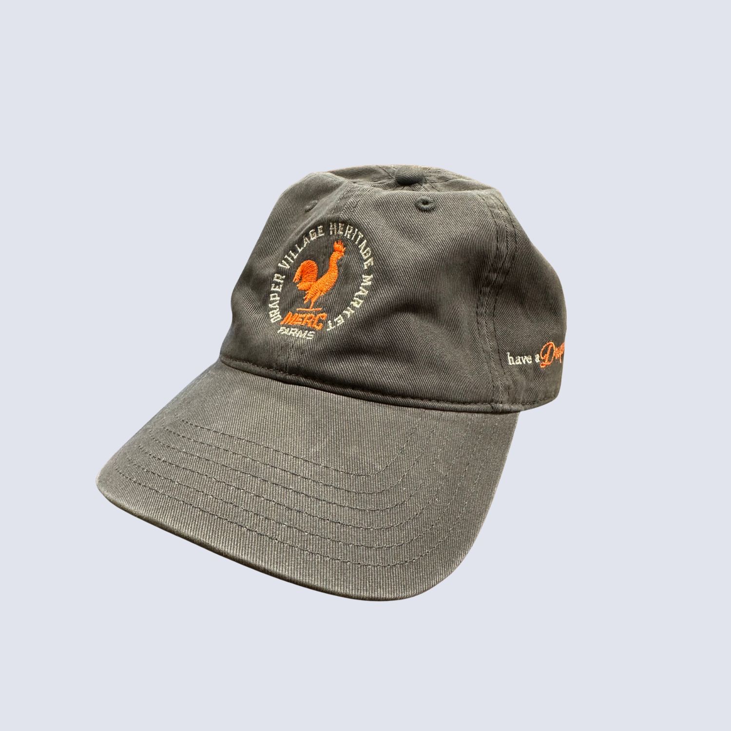 Merc Farms Hat, Style: Gray w/ Orange Chicken - Heritage Market