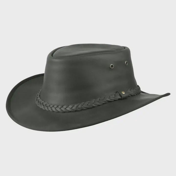 Lone Wolf Leather Hat