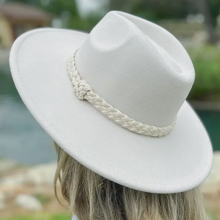 Fedora Hat With Twist Trim Band