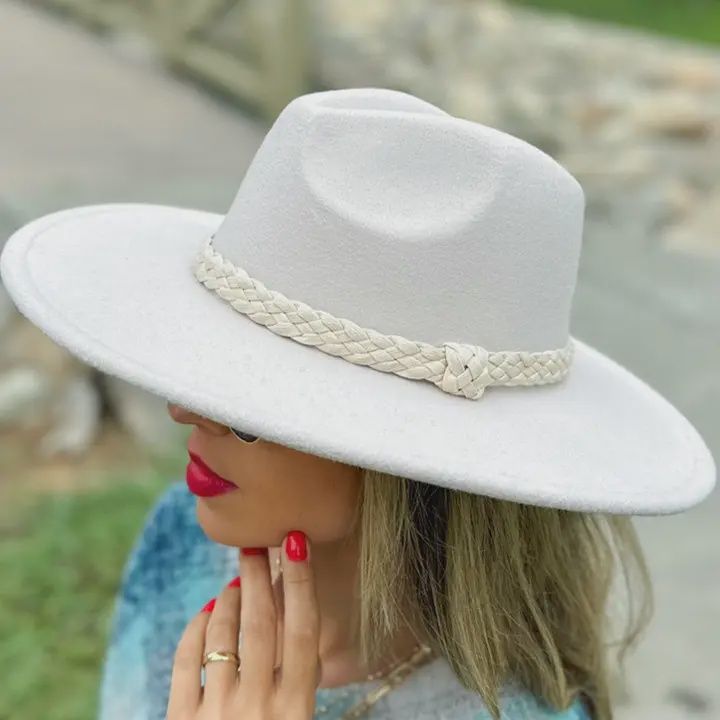 Fedora Hat With Twist Trim Band