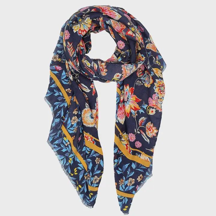 Realistic Flowers Print Lightweight Scarves