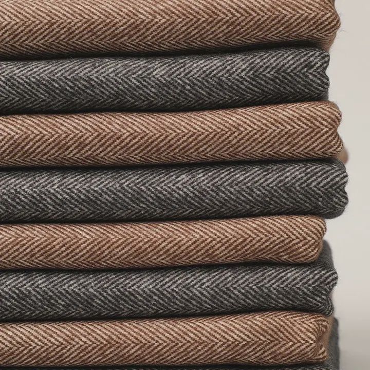 Herringbone Cashmere Feel Muffler Scarf