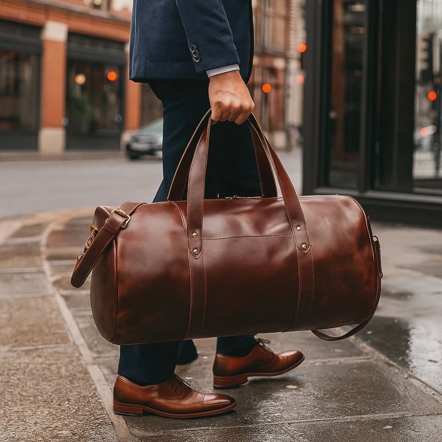 Leather Gym Bag