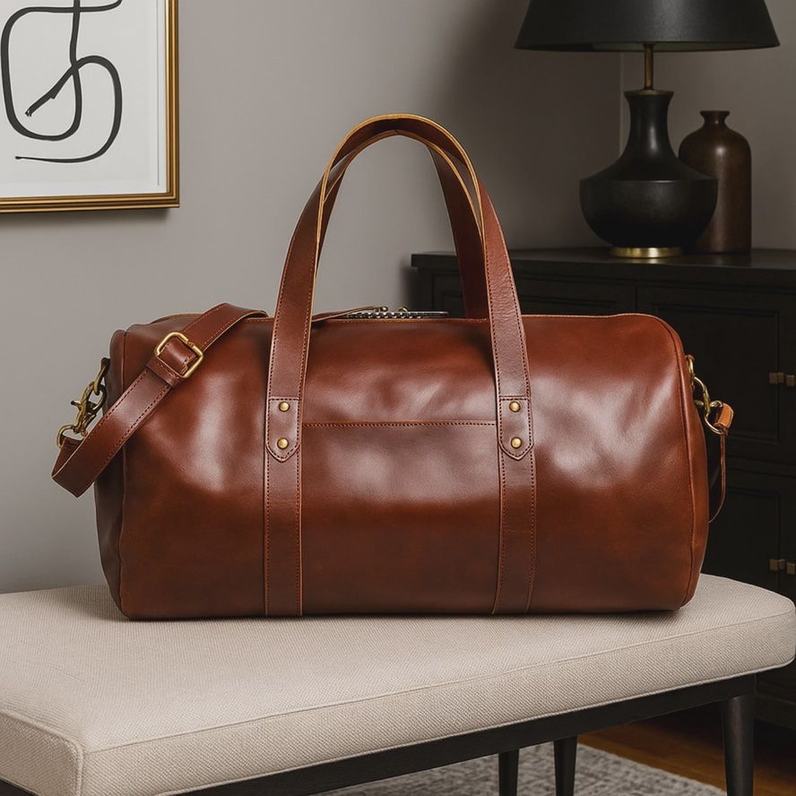 Leather Gym Bag