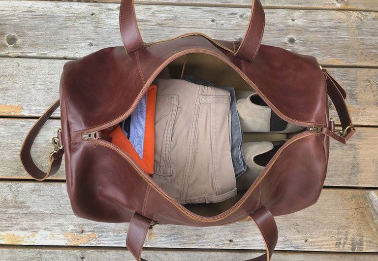 Leather Gym Bag