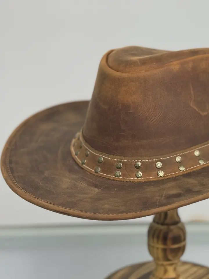 Lone Rock Cowboy Leather Hat
