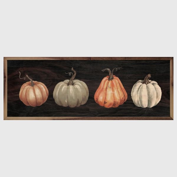 Four Pumpkins Black 12 x 4 x 1.5