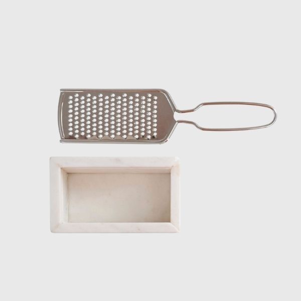 Marble and Stainless Steel Grater