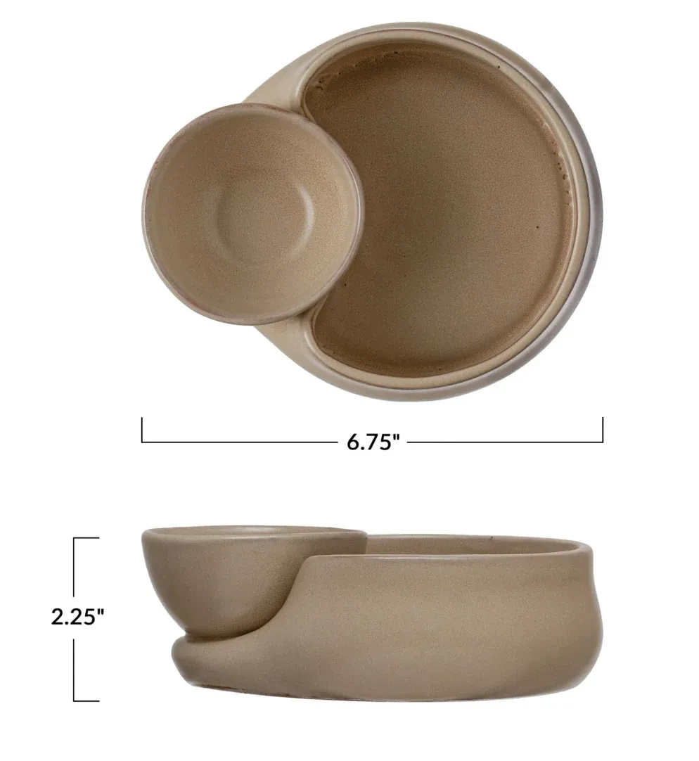 Stoneware Cracker &amp; Soup Bowl