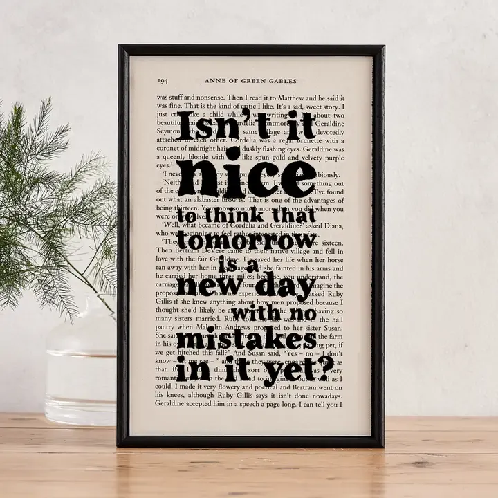Quote Print: Anne of Green Gables