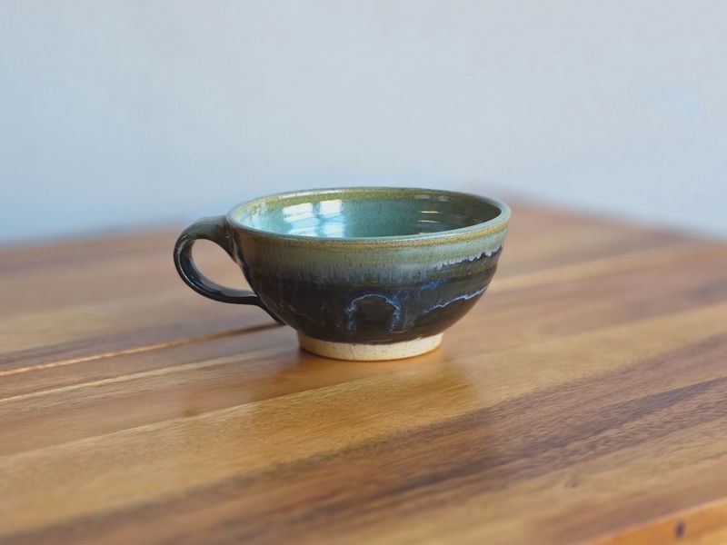 Cobalt &amp; Copper Soup Mug