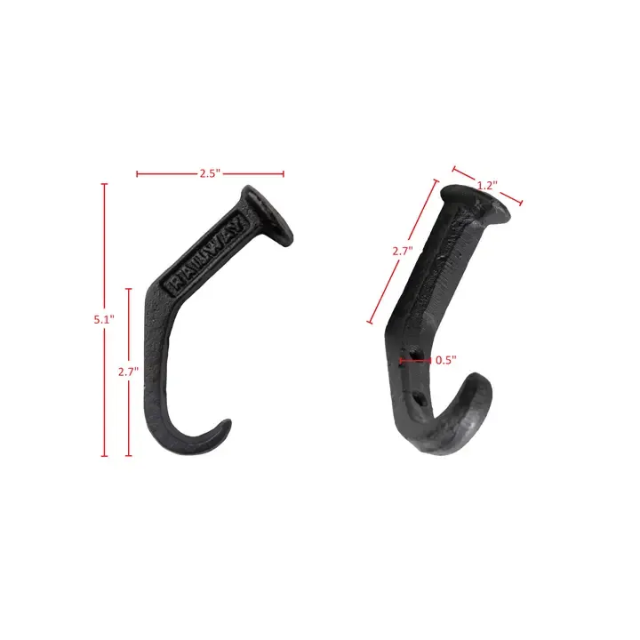 Cast Iron Railway Spike Hook Mount