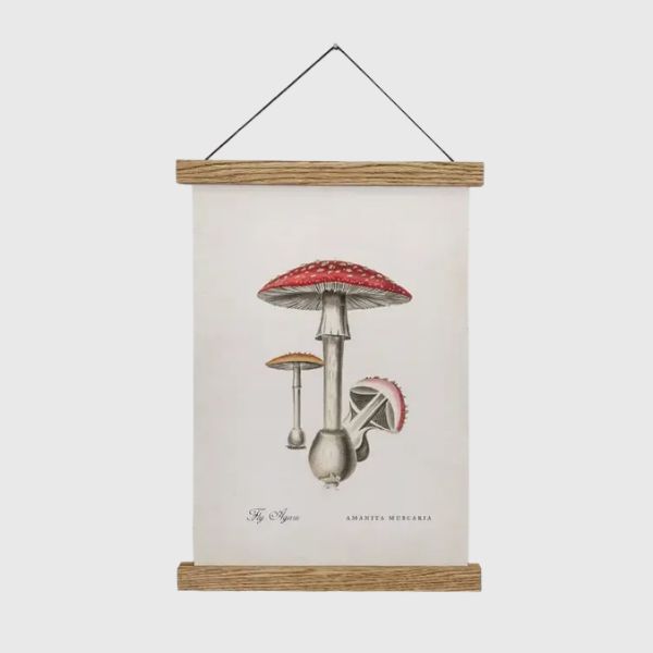 Cute Mushroom Wall Art 12x18"