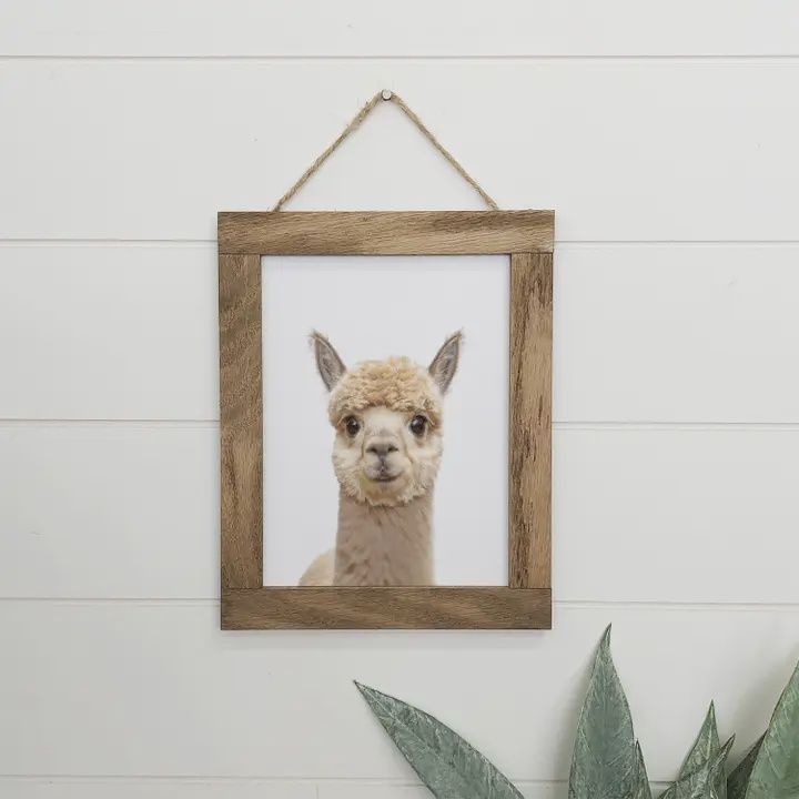 Baby Alpaca Nursery Wall Art 6x8"