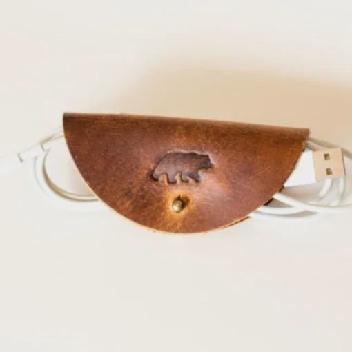 Leather Cord Wrap - Dark Walnut