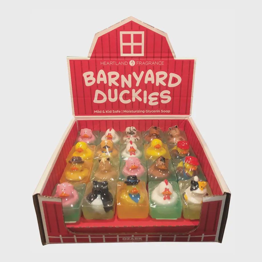 Barnyard Rubber Duck Soap Set